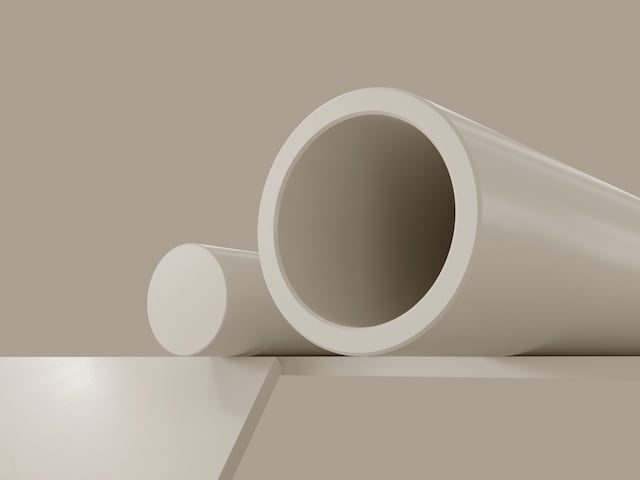 Ketron® LSG PEEK plastic stock shapes in grey